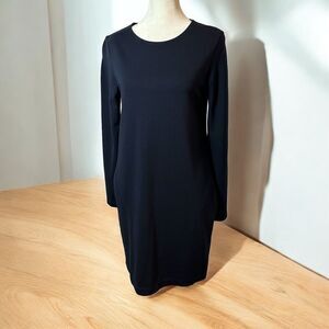 H&M Navy Blue Long Sleeve Dress